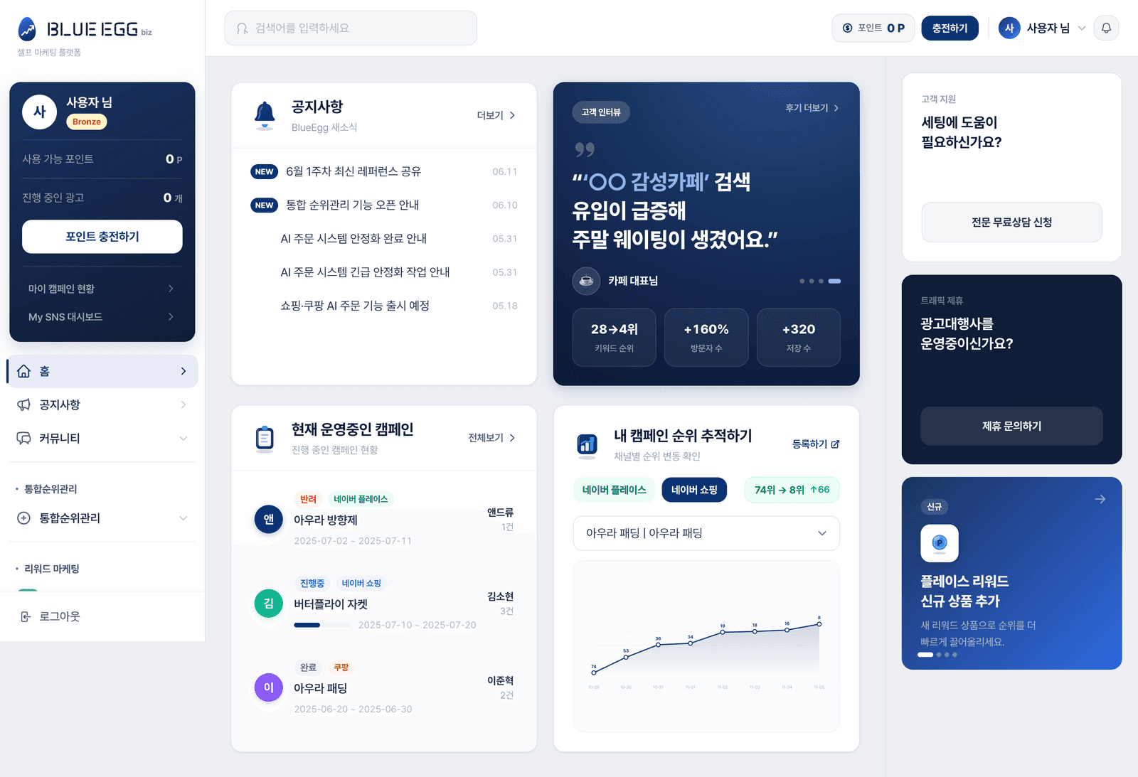 셀프 마케팅 캠페인 운영 플랫폼